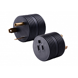 Valterra Power Cord Adapter 30 Amp Male x 15 Female Round - A10-3015ARDVP