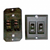 Airstream Switch Body With Rockers 2 Gang Brown 511100