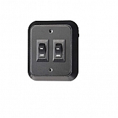 Switch Body With Rockers 2 Gang Black - 511567-01                                        