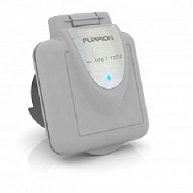 Furrion Gray Inlet with Stainless Plate 30A - 512401-02