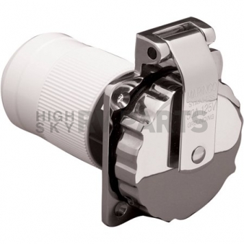 Power Inlet 50 AMP 125 V Stainless Steel Plug 512099-100