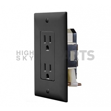 Receptacle 110V Black Self Contained 511815-01
