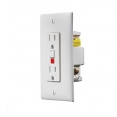 Receptacle GFI White with Cover white - 510888-05