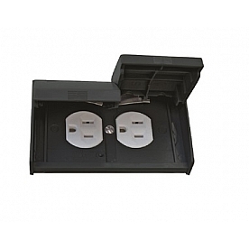 Valterra Receptacle Cover Duplex Black - DG52522SVP