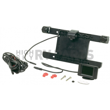 Hopkins MFG Backup Camera - License Plate mount with 2-1/2 Inch Color Monitor - 60195VA