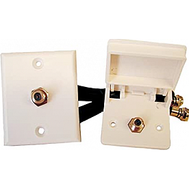 Prime Products Wall Mount TV Cable Entry Plate White - 08-6215