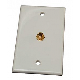 RV Designer TV Cable Entry Plate White - T141