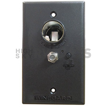 Winegard Wall Plate Power Supply Black - RV-7032