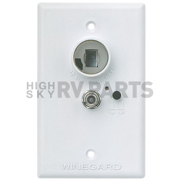 Winegard Wall Plate Power Supply White - RV-7042