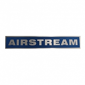 Airstream Nameplate 1960s' Aluminum Blue Logo - 106970