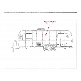 Aluminum Sheet Upper Panel .040 X 51 X 198''