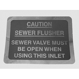 Holding Tank Flushing Label - 385565