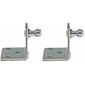 AP Products Lift Support Bracket L Shaped 10mm Ball Stud 1-1/4 inch Length - Set Of 2