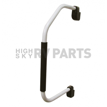 ITC INCORP. Exterior Grab Bar 27-1/4 inch Stow & Go Foldable White Stainless Steel 86472-W/B-D