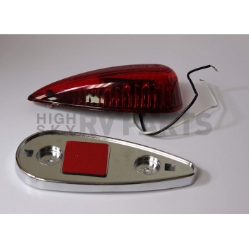 Airstream Marker Light Clearance Tear Drop Red LED 512860-4