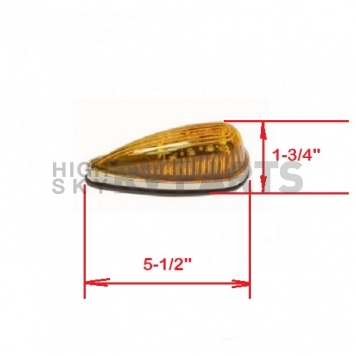 Airstream Marker Light Clearance Tear Drop Amber LED 512859-4