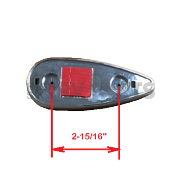 Airstream Marker Light Clearance Tear Drop Amber LED 512859-2