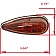 Airstream Marker Light Clearance Tear Drop Red LED 512860