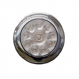 Airstream Porch LED Flood Light with Chrome Bezel 512532