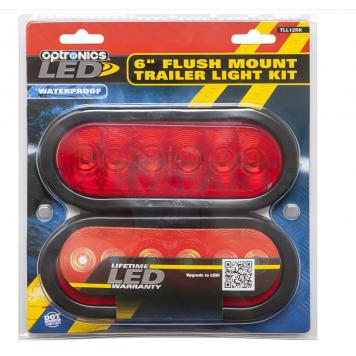 Optronics FLEET Count Trailer Stop/ Turn/ Tail Light LED 6 inch Oval-1