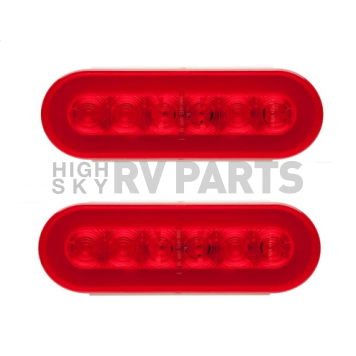 Optronics Trailer Stop/ Turn/ Tail Light LED 6 inch Oval Red - TLL112RK