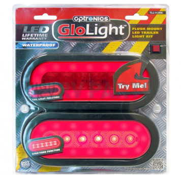 Optronics Trailer Stop/ Turn/ Tail Light LED 6 inch Oval Red - TLL112RK-1