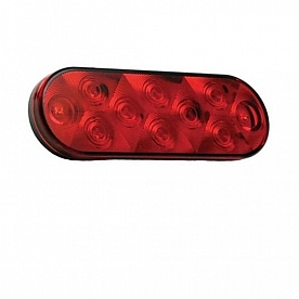 Valterra Trailer Stop/ Turn Light 10-LED Bulb Oval Red