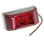 Wesbar Trailer Clearance Light LED with Red Lens Rectangular