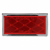 Red Reflector With Chrome Housing 510446