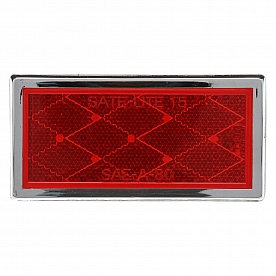 Red Reflector With Chrome Housing 510446