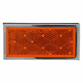 Amber Reflector with Chrome Housing 510446-01