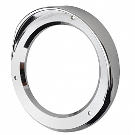 Airstream Tail Light Round Bezel Chrome with Visor 511860-02