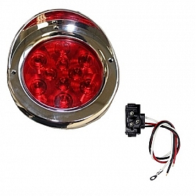 LED Tail Light with Chrome Bezel 107175