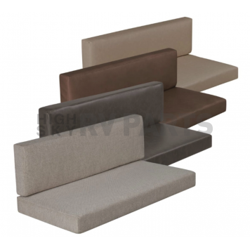 Lippert Components Thomas Payne Back And Seat Dinette Cushion - Brown Vinyl - 2024043924
