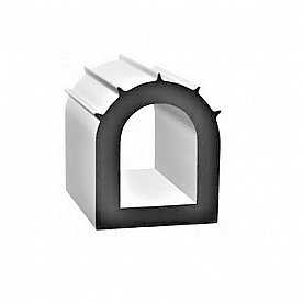 D-Type Slide Out Seal White 7/8'' x 1'' Width - 2828W-ST-50