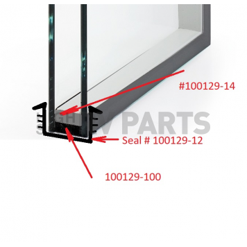 Glass Spacer Sealant for Airstream Aluminum Frame Windows 100129-100-1