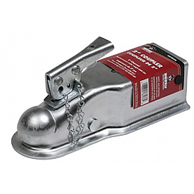 Husky Towing 6K Trailer Coupler - Straight 3 inch Channel Mount for 2 inch Ball - 87076