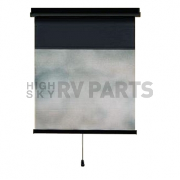 Carefree RV Window Shade Manual 36 Inch Black Split Design - ZC036ZD36-RP