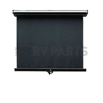 Carefree RV SmartVisor Windshield Shade Manual 36 Inch Solid Black - JD036MA36R-RP
