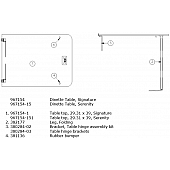 Table top, 29.31 x 39, Serenity - 967154-151 