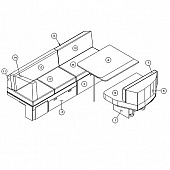 Foam Cushion Only - Full Set for 25' - 703942