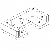 Ultraleather Cushion Covers - Full Set for 23' FB - 703960X-100