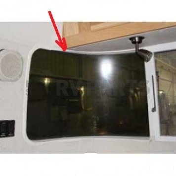 Trim Ring White Upper Road Side for Airstream Window Wrap 201581-03