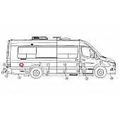 Extended Passenger Side Quarter Trim - 203624-44