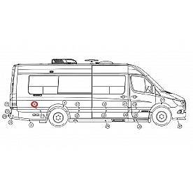 Extended Passenger Side Quarter Trim - 203624-44