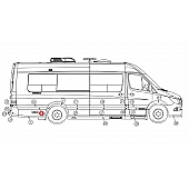 Extended Passenger Side Rear Quarter Panel Black - 203624-43B
