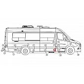 Passenger Side B-Pillar White - 203624-17W