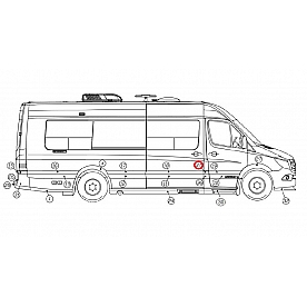 Trim, Passenger Side B-Pillar, Chrome - 203624-28