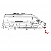 Air Dam for Front Bumper 203624-61W