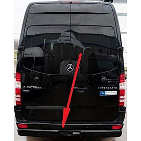 Bumper Rear w/Sensor Cutouts Black 203624-59B